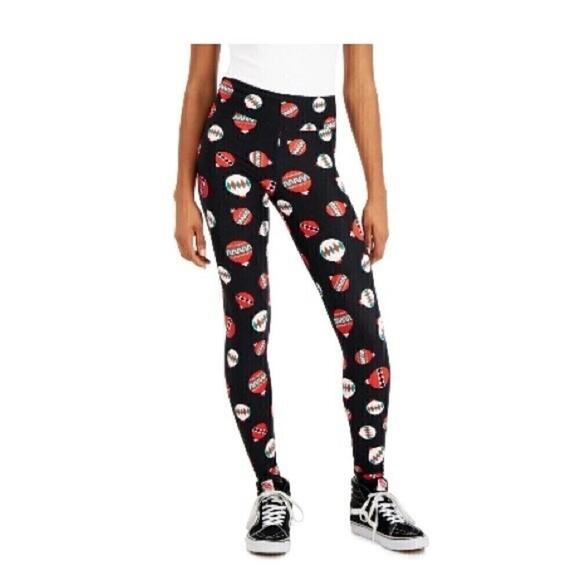 Holiday Printed Leggings Planet Gold Juniors' NWT - Picture 1 of 6
